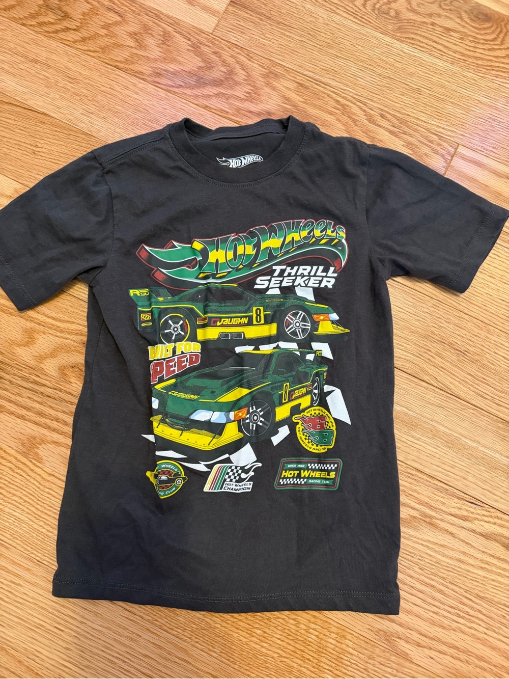 Hot Wheels Boys' Black Short Sleeve Thrill Seeker Tee